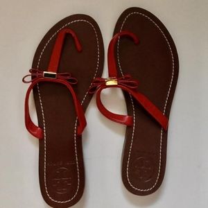 Tory Burch Orange Slippers (Tongs)